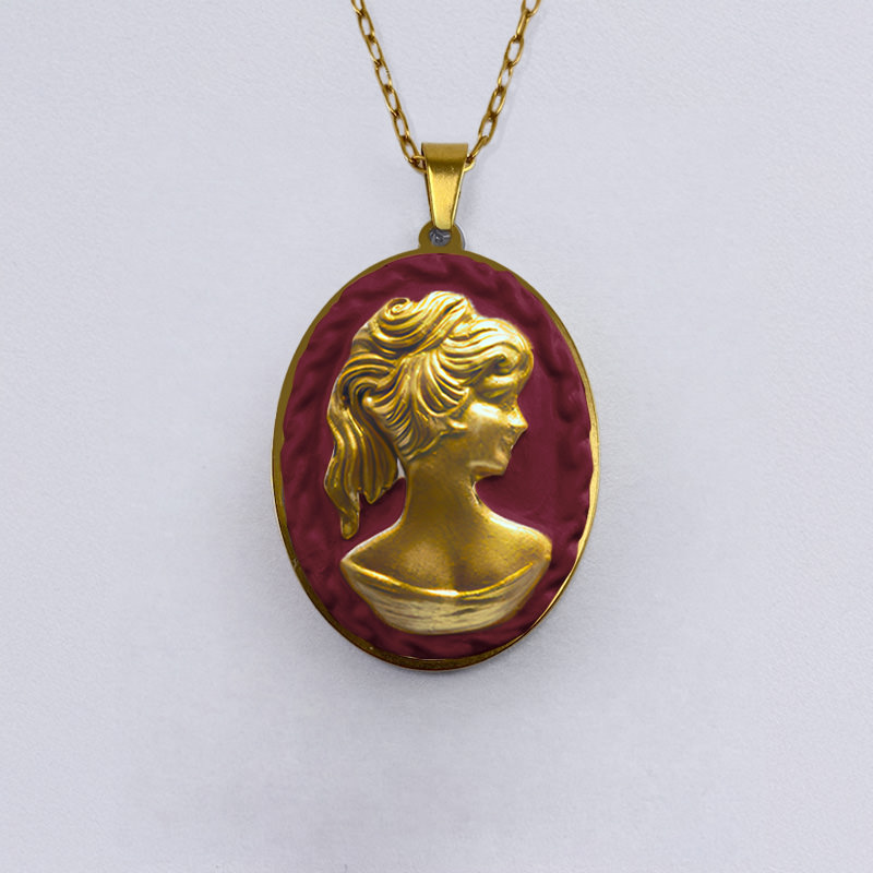 La Belle Olympe Audacieuse Bordeaux Pendentif Royale